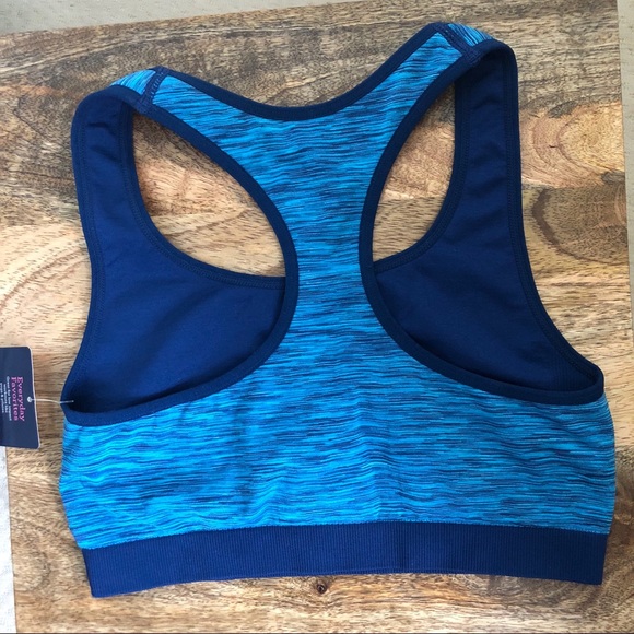 SAINT EVE BLUE REVERSIBLE MEDIUM-IMPACT SPORTS BRA - Picture 3 of 6